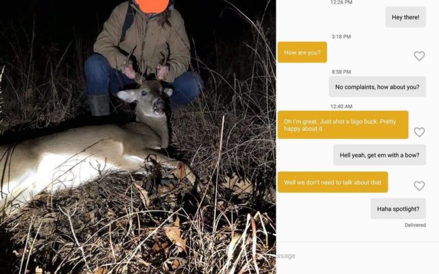 A Game Warden Catches a Deer Poacher When They Randomly Match on a Dating App
