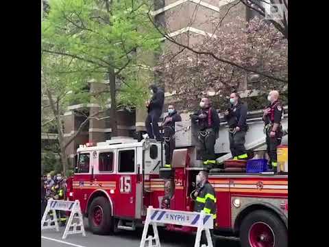An NYC Firefighter Rocked the National Anthem on Guitar to Salute Healthcare Workers