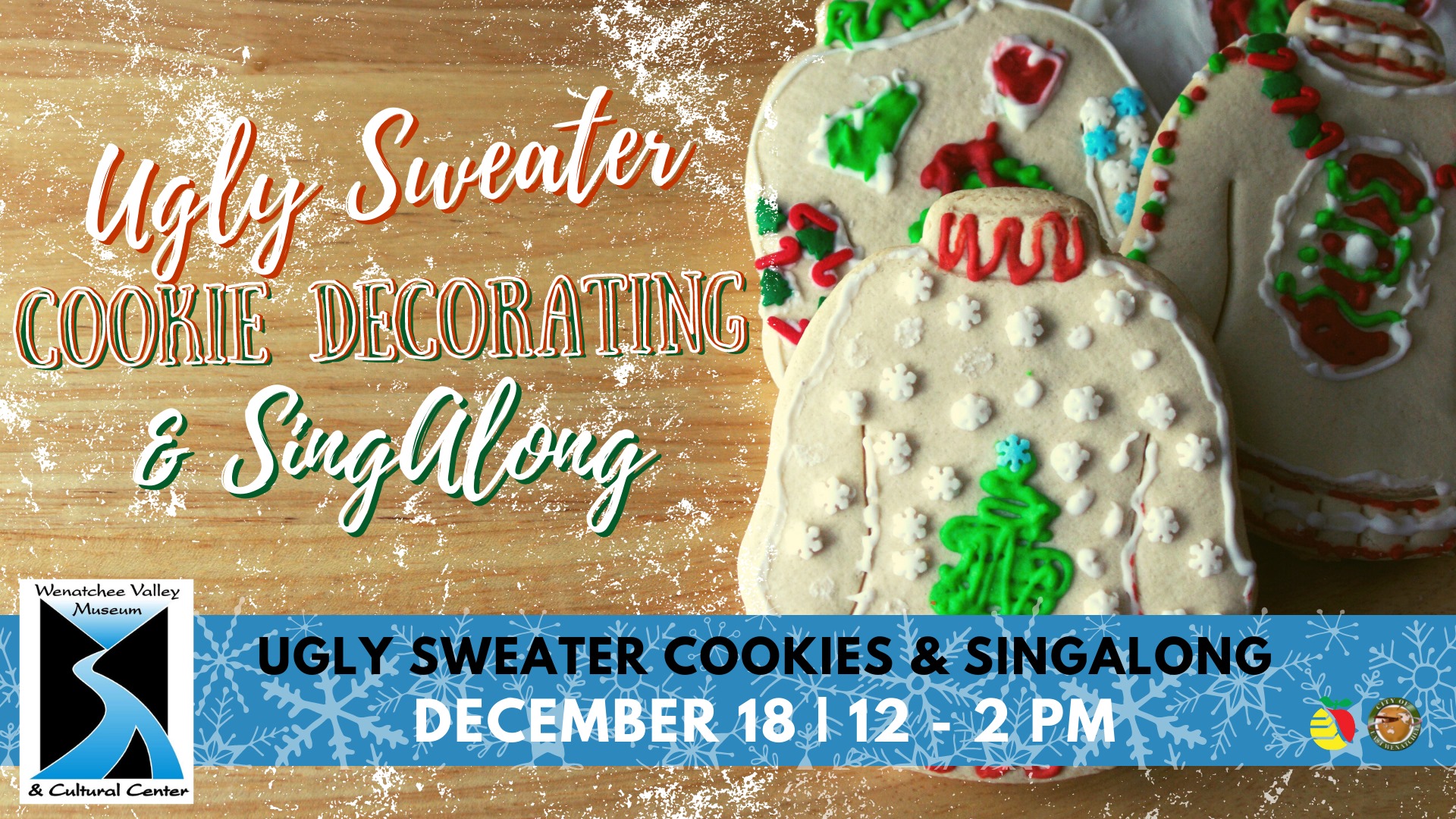 <h1 class="tribe-events-single-event-title">Ugly Sweater Cookie Decorating & Sing Along</h1>
