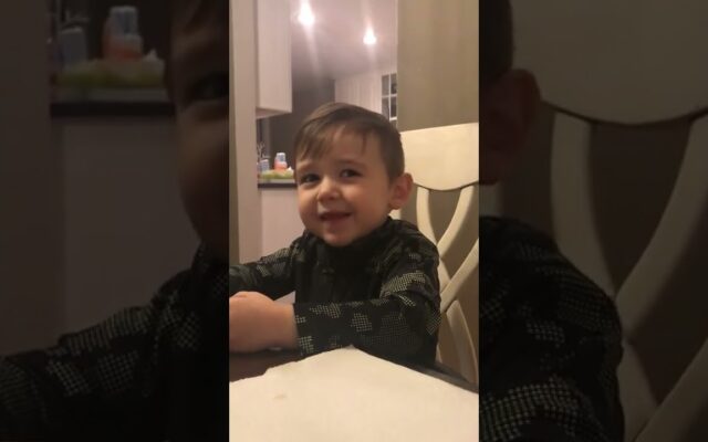 A Toddler Tries, and Tries Again to Say Spaghetti