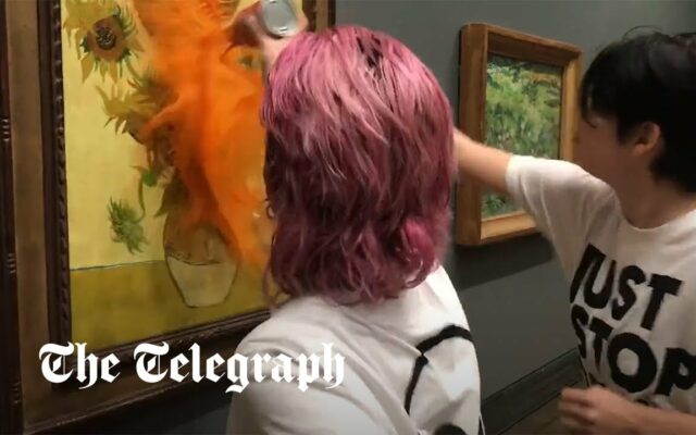Protesters Threw Tomato Soup on a Van Gogh “Sunflower” Painting