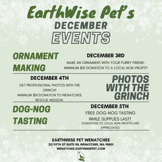 <h1 class="tribe-events-single-event-title">EarthWise Pet’s 3 day Holiday event!</h1>