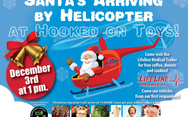 Santa Claus at Hooked on Toys for First Responders Day
