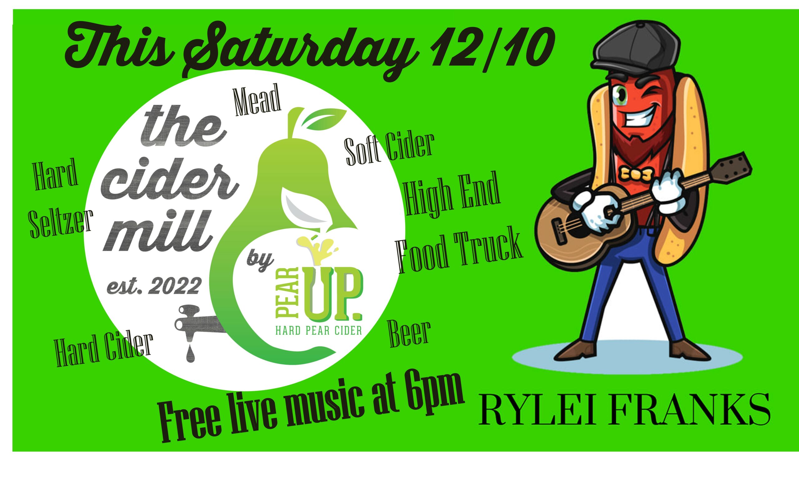 <h1 class="tribe-events-single-event-title">Rylei Franks at The Cider Mill by Pear Up Cider</h1>