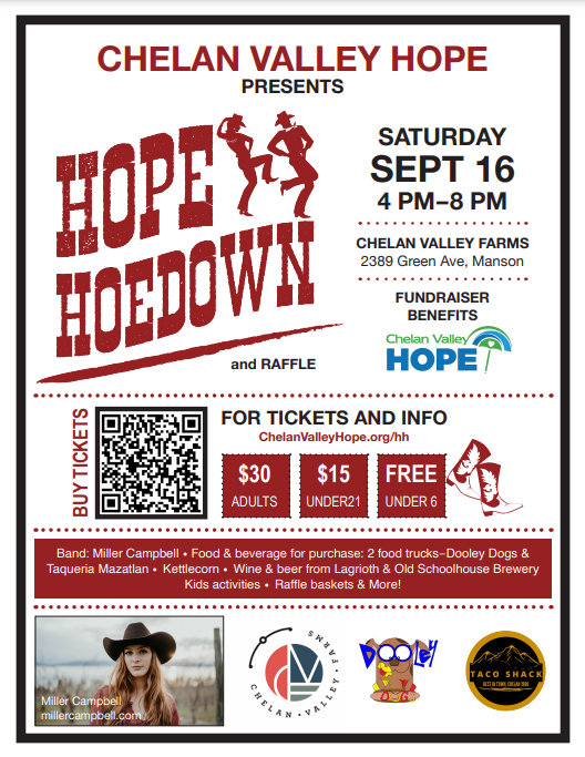 <h1 class="tribe-events-single-event-title">Chelan Valley Hope Hoedown</h1>