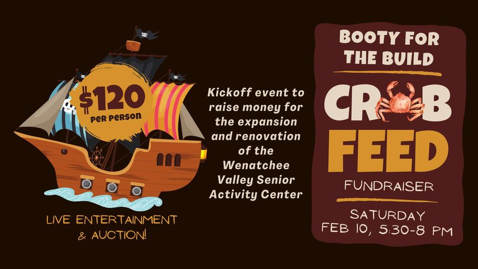 <h1 class="tribe-events-single-event-title">Wenatchee Valley Senior Activity Center Crab Freed & Fundraiser</h1>